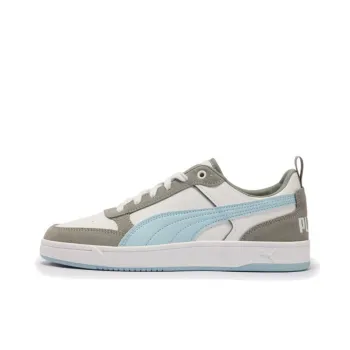 PUMA DRIBBLE Anti Slip Wear Resistant Low Top Casual Shoes Unisex Silver Gray White