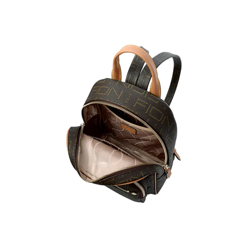 FION Backpacks Coffee/Tea Brown-4