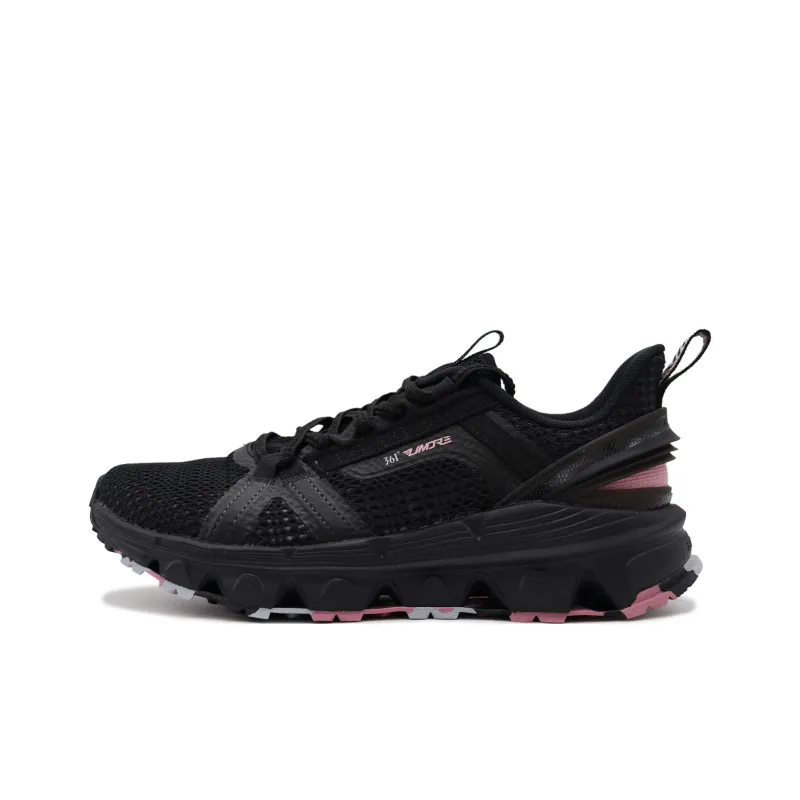 361° Anti-Slip Wear-Resistant River Trekking Shoes Women's Black Pink-0