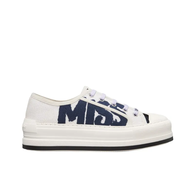 DIOR Walk'n'Dior Platform Shoes Low-Top Skateboard Shoes 3.5cm Women's White-1