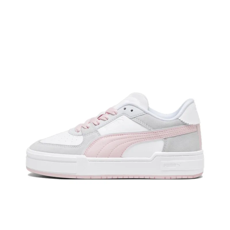 PUMA Ca Pro Anti Slip Wear Resistant Low Top Skateboard Shoes Women's Pink Silver-0