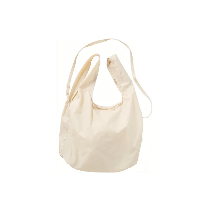 UNIQLO Polyester With Polyester Handbag, Shoulder Bag, Crossbody Bag Regular Men's Ecru-0