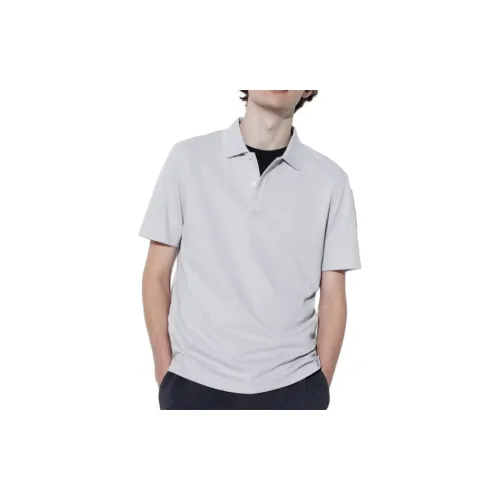 UNIQLO Polo Shirts Unisex Light Gray