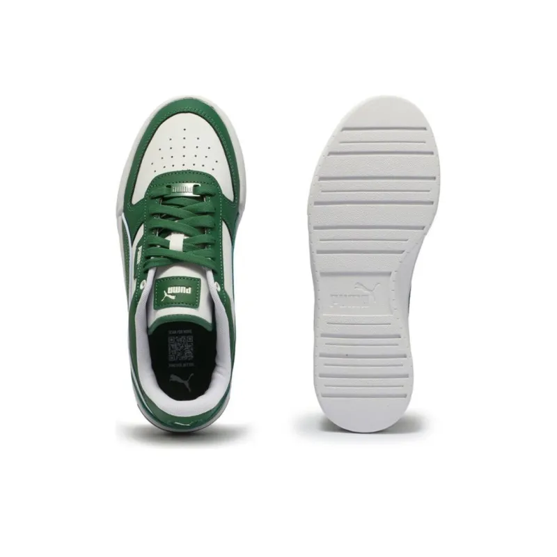 PUMA CAVEN DIME Anti Slip Wear Resistant Low Top Skateboard Shoes Unisex Green White-4