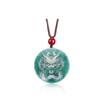 BYTHERE Glutinous Jade Jadeite Necklaces Unisex
