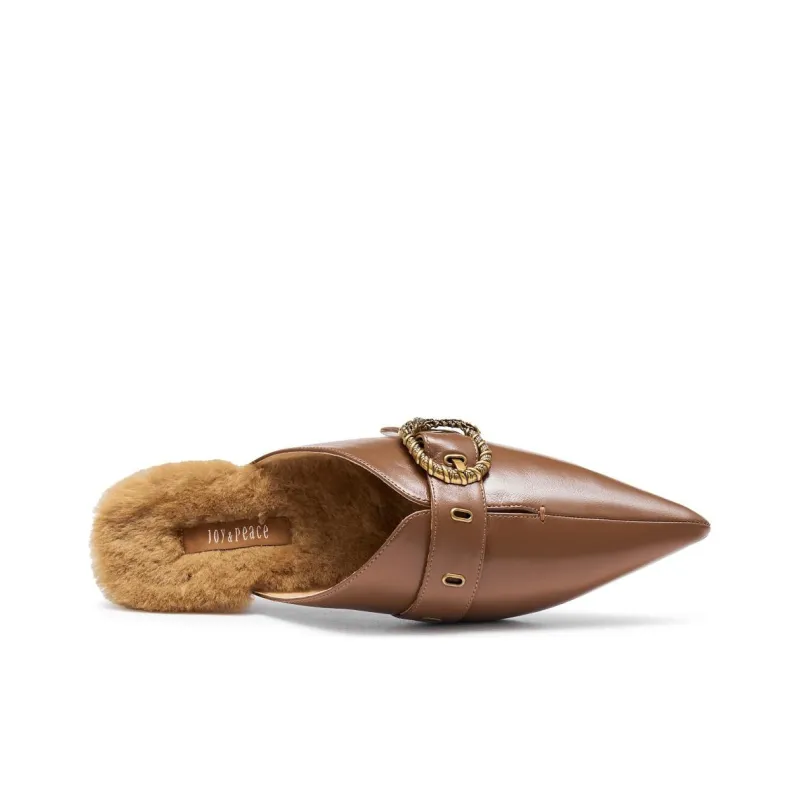 Joypeace Rubber Sole Slip Resistant Abrasion Resistant Closed Toe Slippers Women's-12