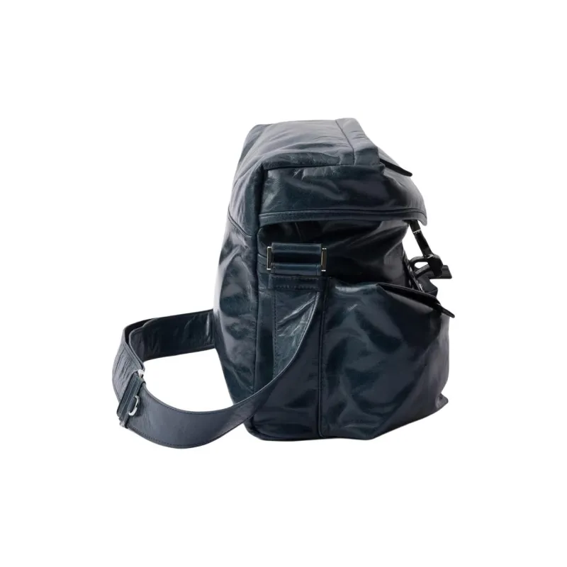 PRADA Leather Crossbody Bag, Shoulder Bag Men's Denim-2