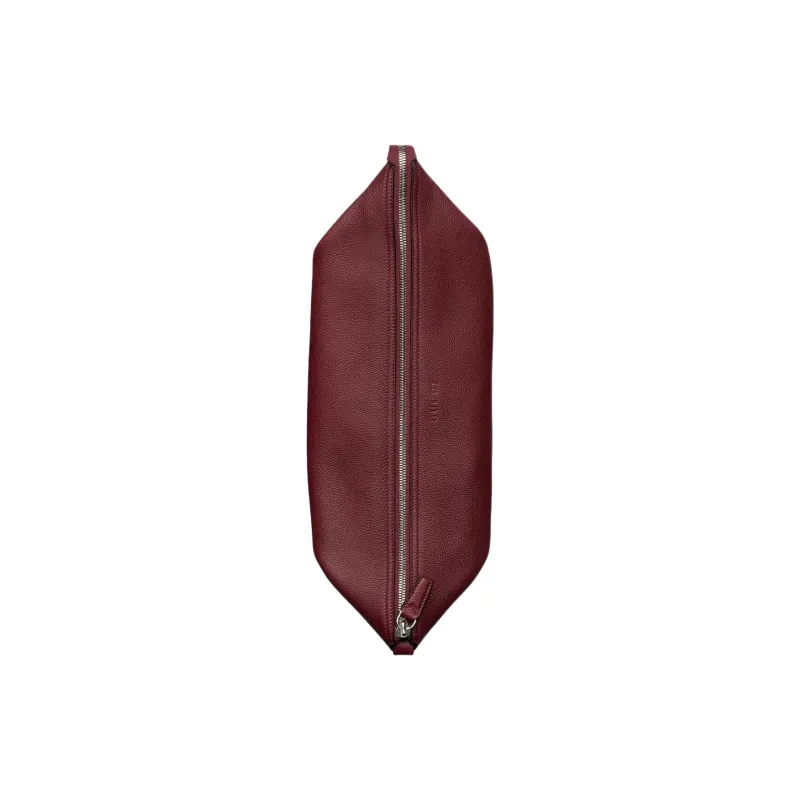 GUCCI Soft Grain Leather Crossbody Bag, Shoulder Bag Large Size Men's Red-4