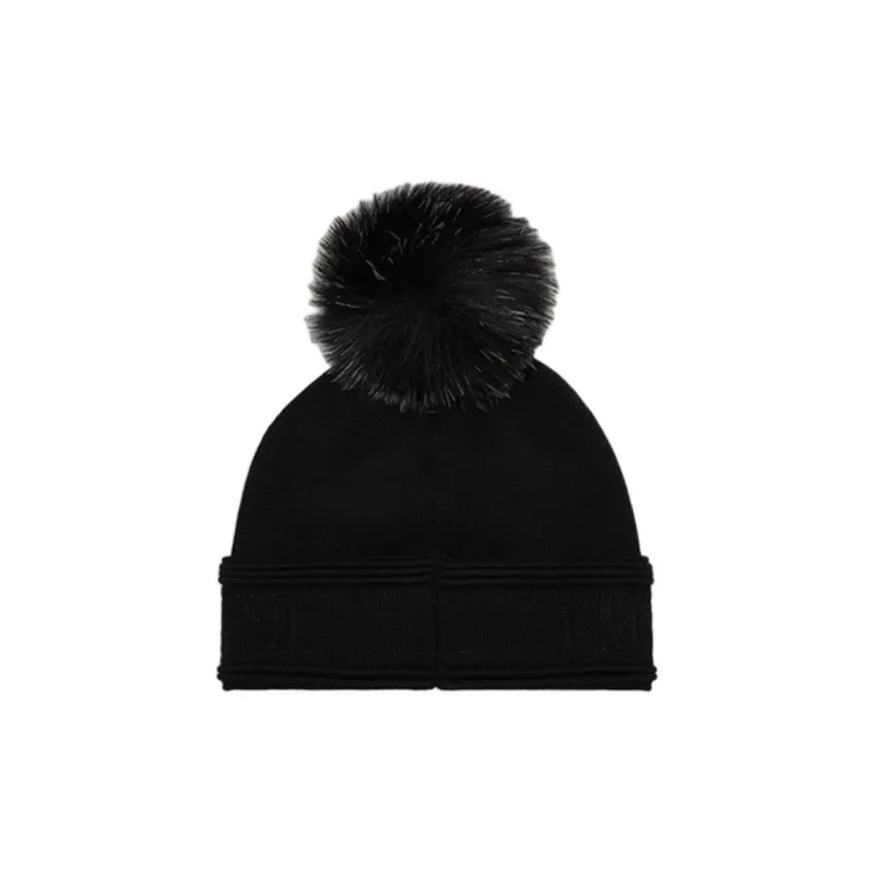 EMPORIO ARMANI Sheep Wool Beanies Women's Black-1