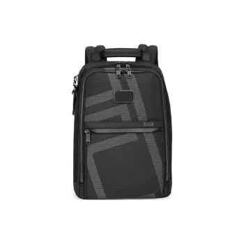 TUMI Polyester Backpack Unisex Black Gray Color