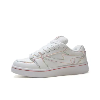 STUR YSN Skateboard Shoes Unisex White Rainbow