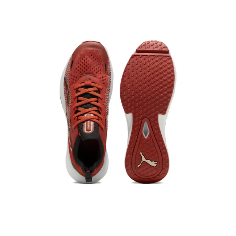 PUMA Pwr Nitro Anti Slip Wear Resistant Low Top Training Shoes Men's Red White-3