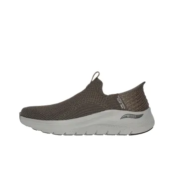 Skechers Slip Ins Archfit 2.0 Anti Slip Wear Resistant Low Top Casual Shoes Men's Gray Brown