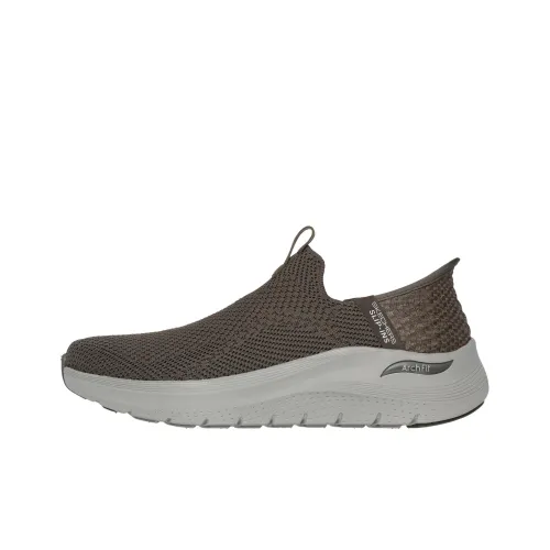 Skechers Slip Ins Archfit 2.0 Anti Slip Wear Resistant Low Top Casual Shoes Men's Gray Brown