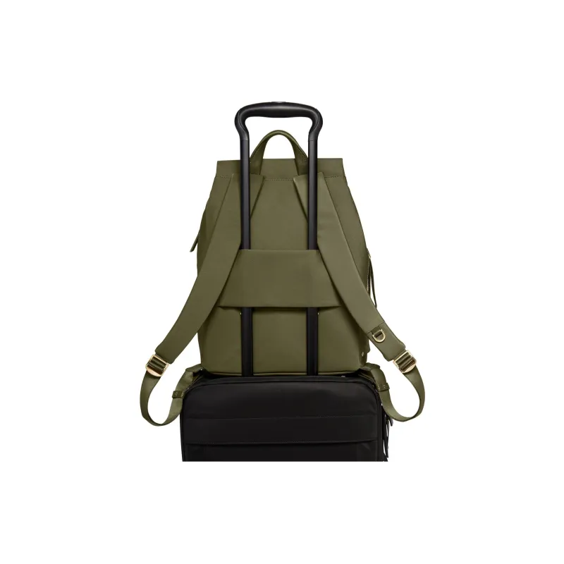 TUMI Nylon Backpack Women's Olive Green-4