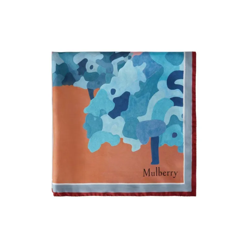 Mulberry Logo-print Silk Scarf-1