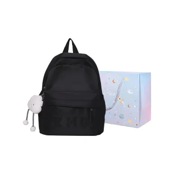GOX Nylon Backpack Regular Women's Black/Yellow/Pink/Green/Blue