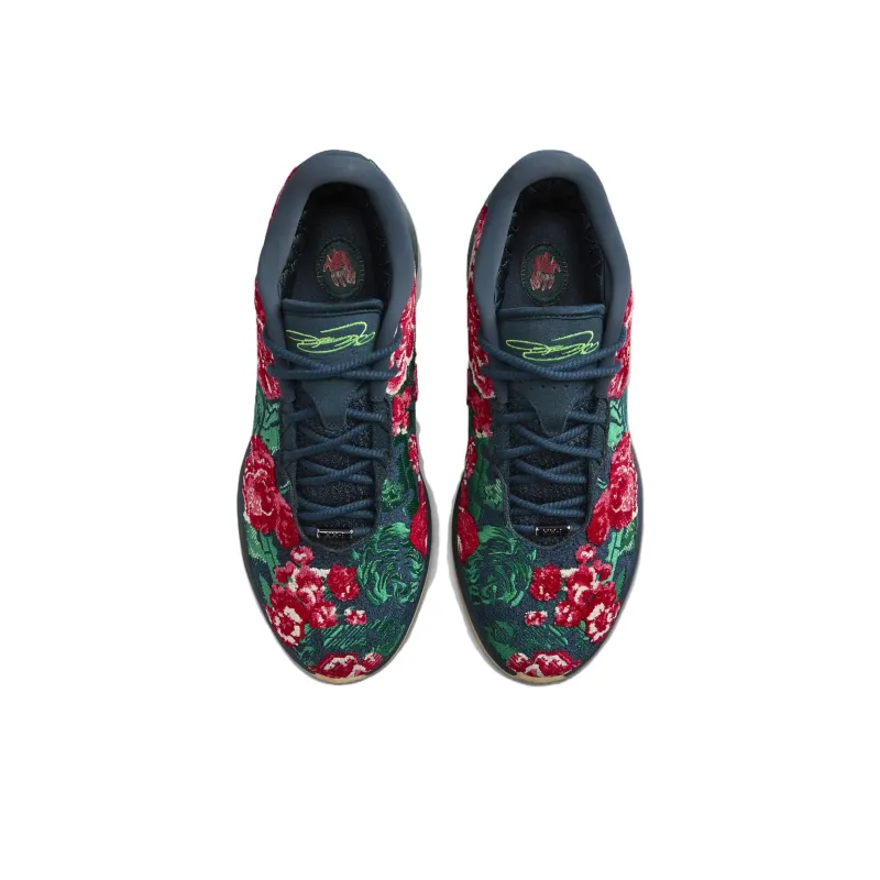 Nike Lebron 21 Non slip Wear resistant Shock Absorption Low Top Basketball Shoes Men's Blue Green Red-3