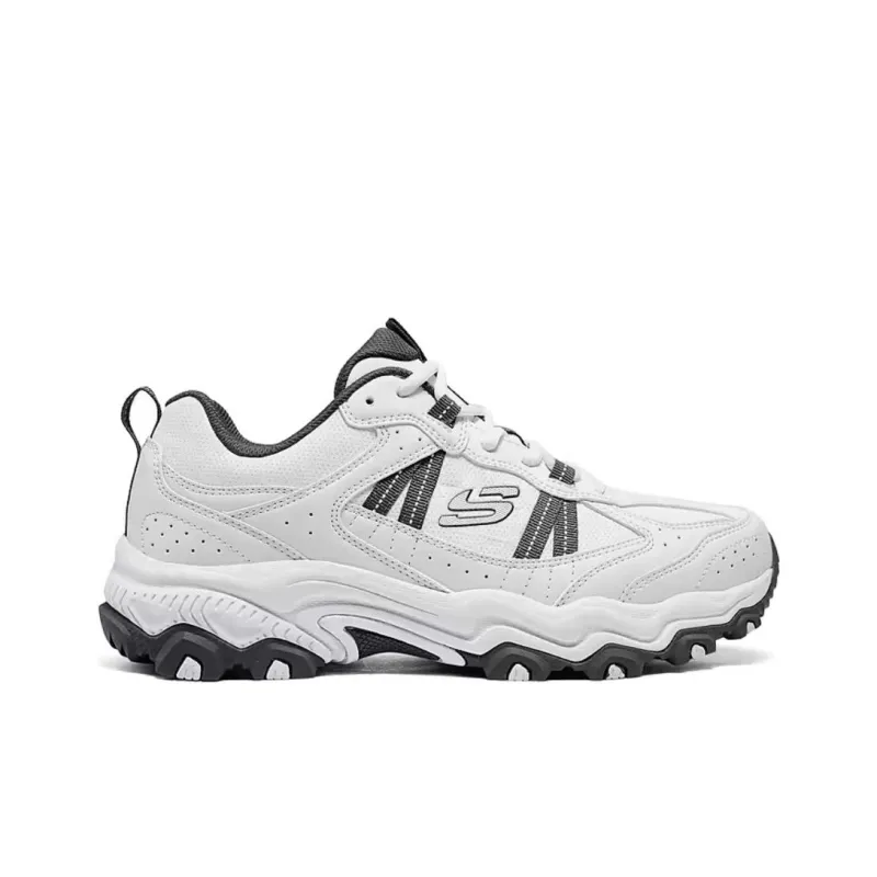 Skechers OUTDOOR Anti Slip Wear Resistant Low Top Trekking Shoes Men's White Gray-1