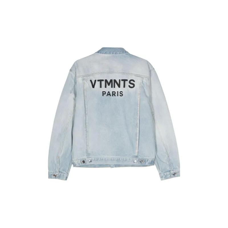 VTMNTS Logo embroidered Denim Jacket-1