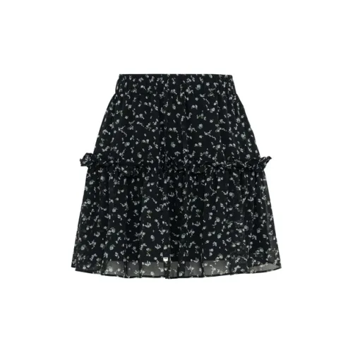 MEIYANG Casual Short Skirts Women's Blue Black