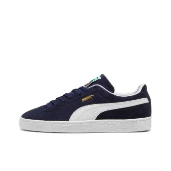 PUMA Suede Slip Resistant Low Top Skateboard Shoes Unisex Navy Blue