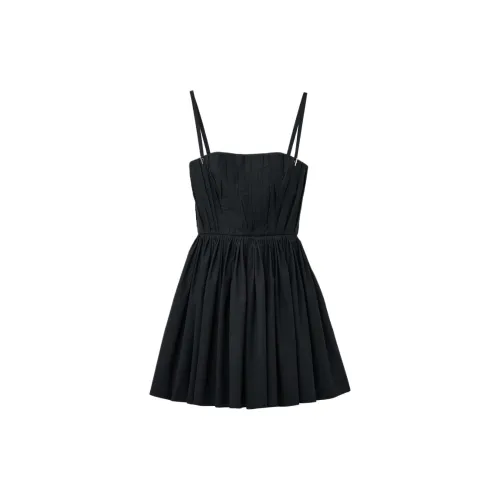 Alexander McQueen Gathered Sleeveless Mini Dress