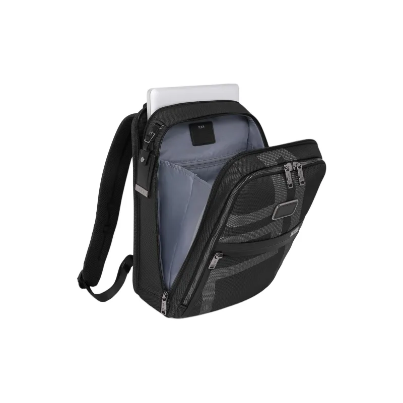TUMI Polyester Backpack Unisex Black Gray Color-2
