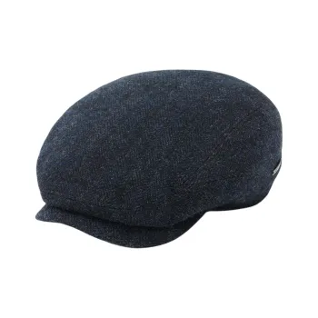STETSON Wool Cotton Berets Unisex Navy