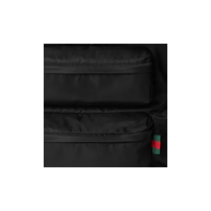 GUCCI Canvas Backpack Large Size Men's Black-1