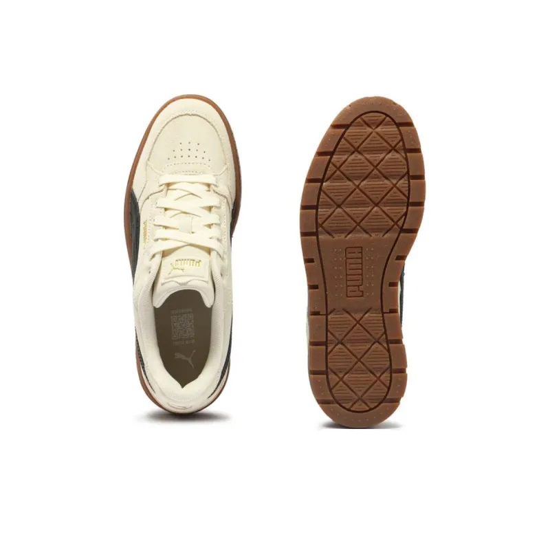 PUMA Karmen II Anti Slip Wear Resistant Low Top Skateboard Shoes Women's Ecru-4