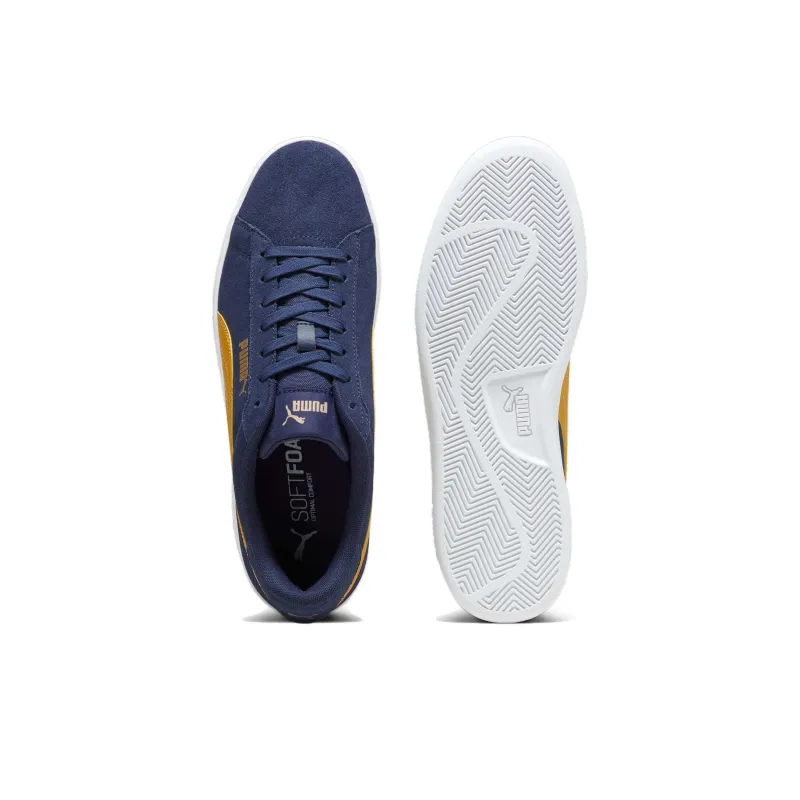 PUMA Smash 3.0 Anti Slip Wear Resistant Low Top Skateboard Shoes Men's Marine Blue-4
