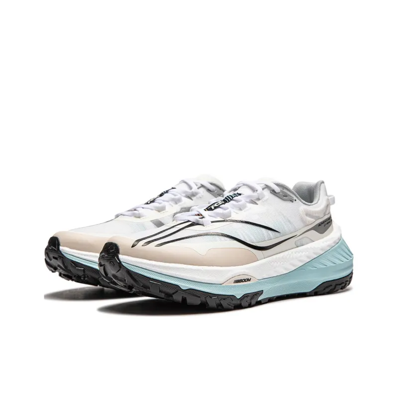 LiNing Dilu Cushioning Anti Slip And Wear Resistant Support Rebound Low Top Running Shoes Women's Ecru-2