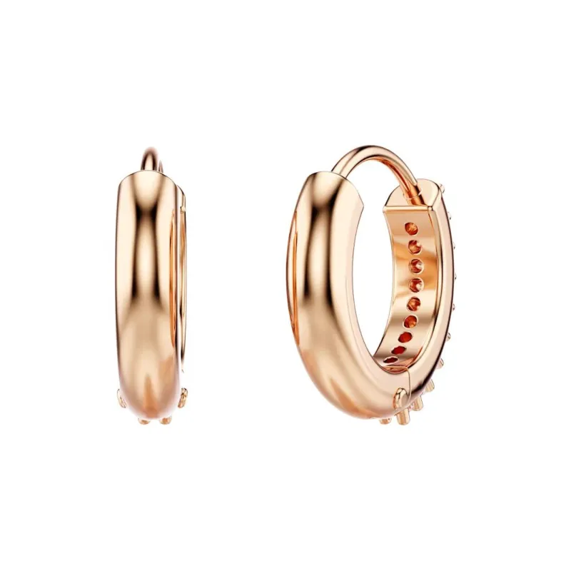 Swarovski Synthetic Cubic Zirconia, Rose Gold Tone Plated Earrings Women's Gold-3