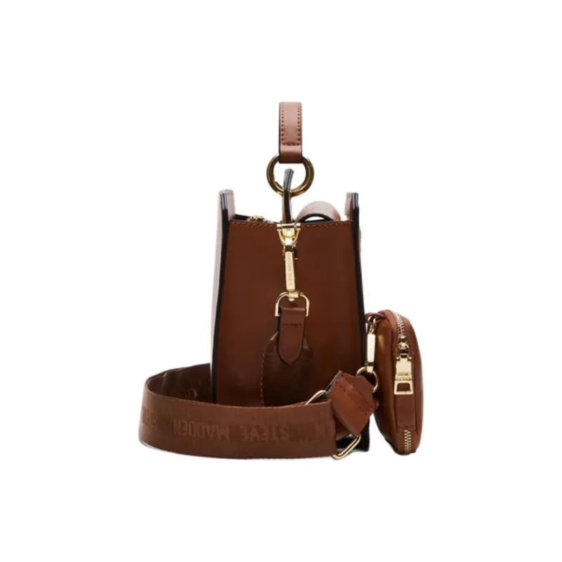 STEVE MADDEN Synthetic Material Handbag Women's Cognac Brandy-1