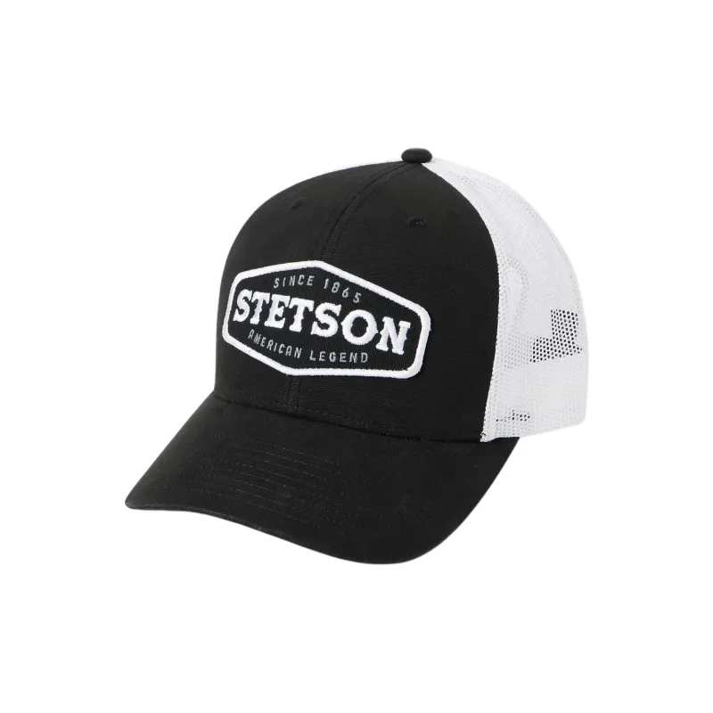 STETSON Polyester Mesh Cotton Baseball Caps Unisex Black-0