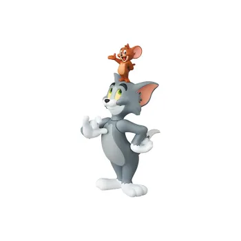Medicom Toy Udf Tom And Jerry  Jerry On Tom's Head Figure Gray