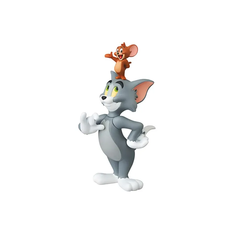 Medicom Toy Udf Tom And Jerry  Jerry On Tom's Head Figure Gray-0