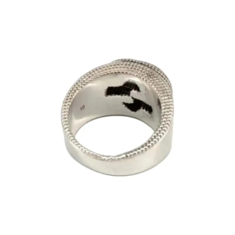 GUCCI Interlocking G Ring Textured Emblem-2