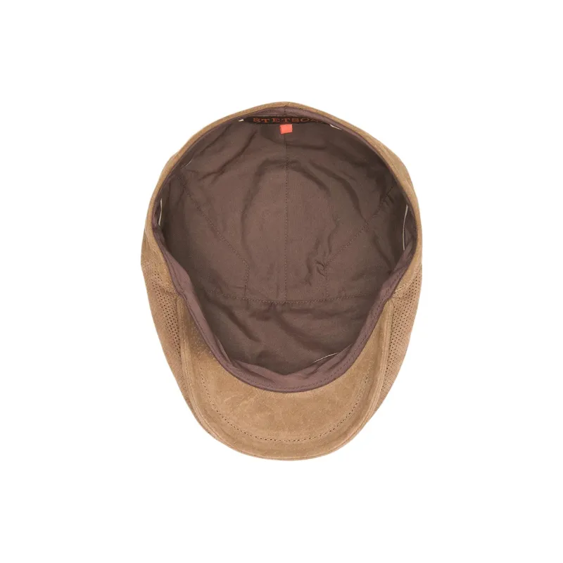 STETSON Leather Berets Unisex Light Brown-4