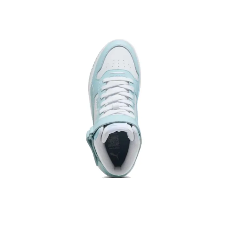 PUMA Carina Street Anti-Slip Wear-Resistant Mid-Top Skateboard Shoes Women's Blue White-3