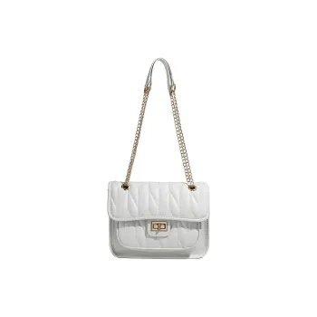 TTaG．baG PU Shoulder Bag Regular Women's White/Pink