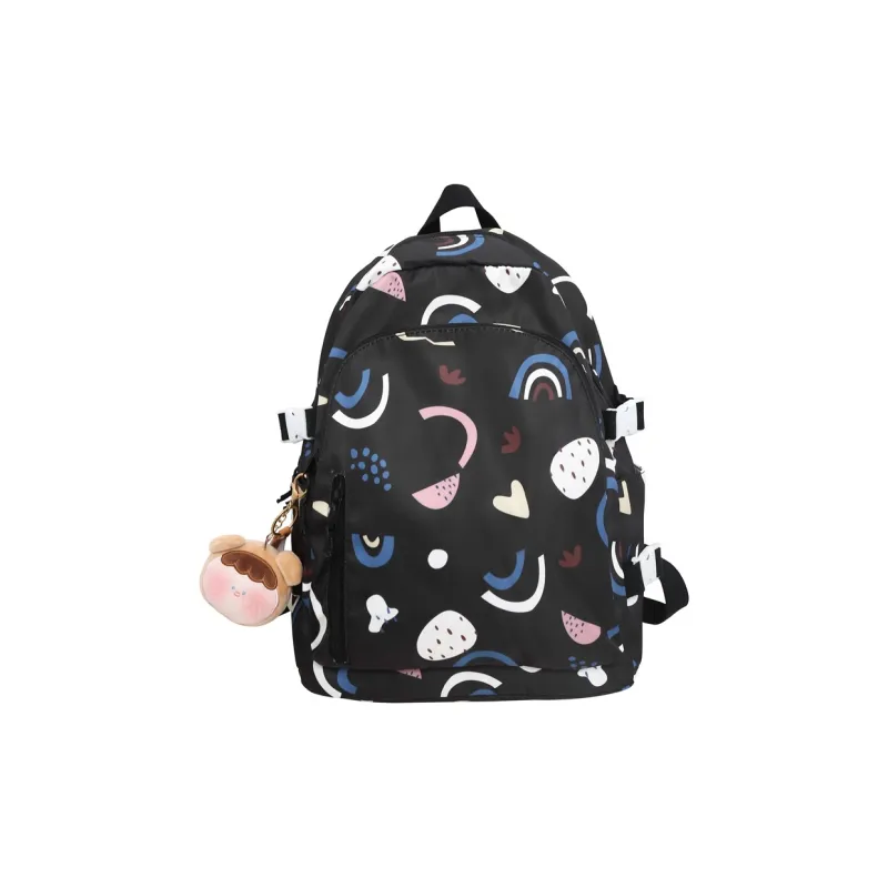 Cwatcun Nylon Backpack Women's Ecru/Pink/Light Green/Blue/Black-13