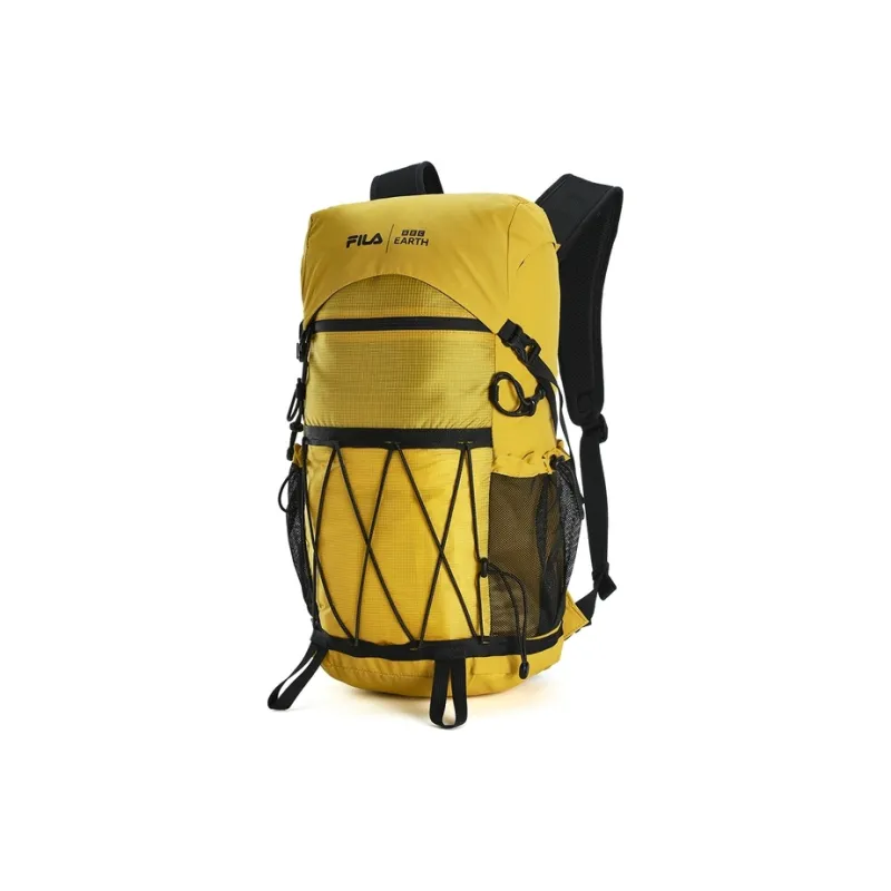 FILA BBC EARTH Collaboration Collection Fabric Backpack Regular Men's Coconut Cool Yellow-1