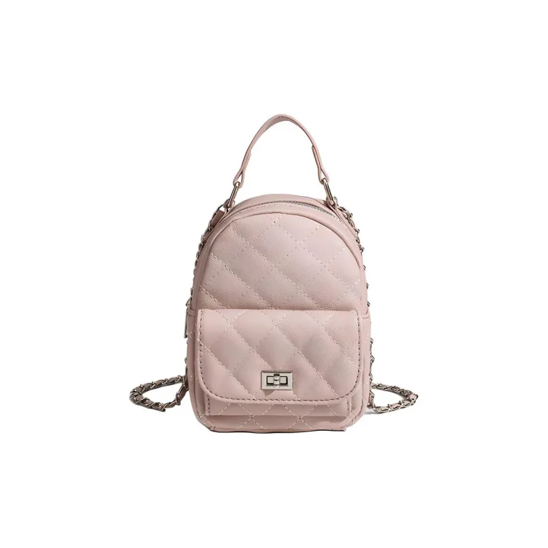 TTaG．baG PU Backpack Regular Women's White/Pink-7
