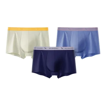 RED DRAGONFLY Cotton Panties Men's 3 Pack Gift Box Set