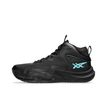 Asics NOVA SURGE 3 Cushioned Slip Resistant Mid Top Basketball Shoes Men's Black