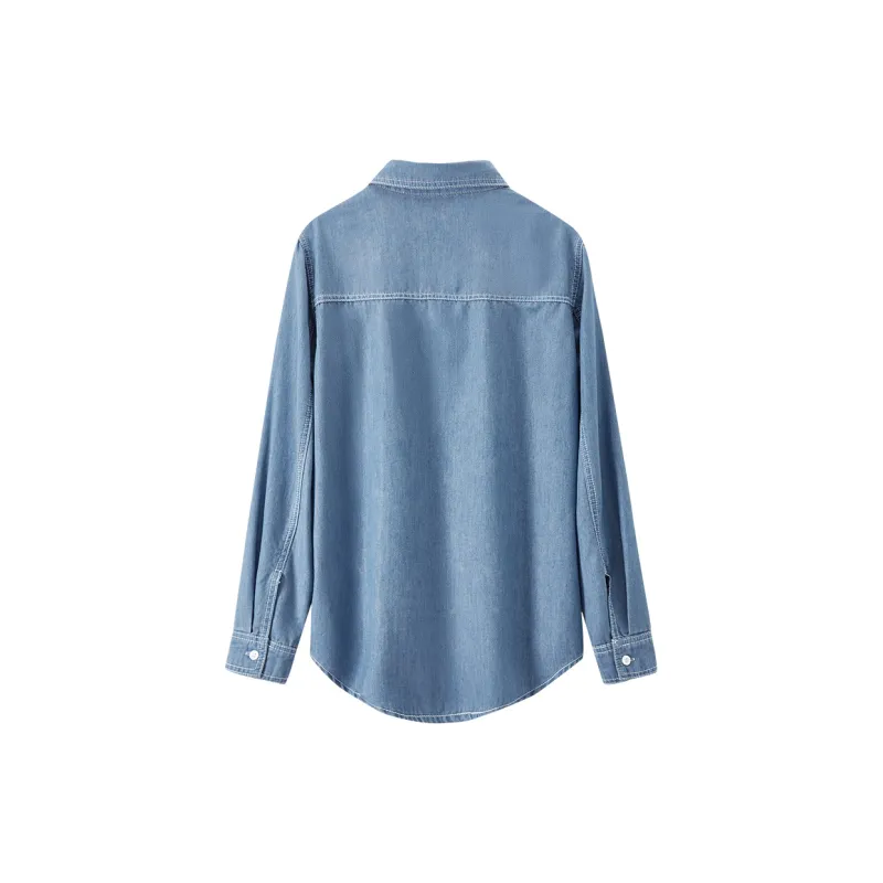 SENTUBILA Shirts Women's Denim Blue-1