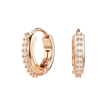 Swarovski Synthetic Cubic Zirconia, Rose Gold Tone Plated Earrings Women's Gold