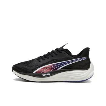PUMA Velocity Nitro 3 Anti Slip Wear Resistant Low Top Running Shoes Men's Black